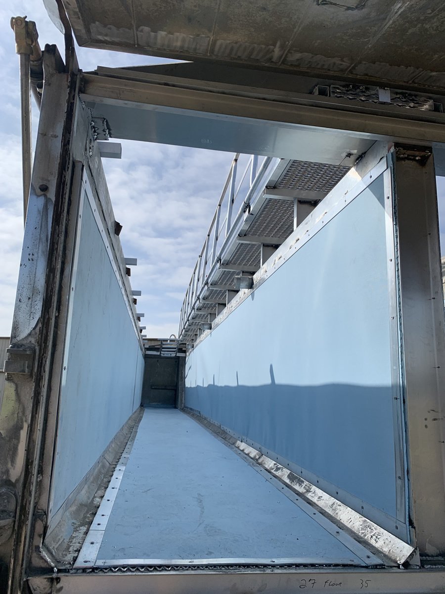 Interior view of Wink Dewatering Trailer