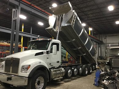 Wink UHMW Half Round Minivator dump body