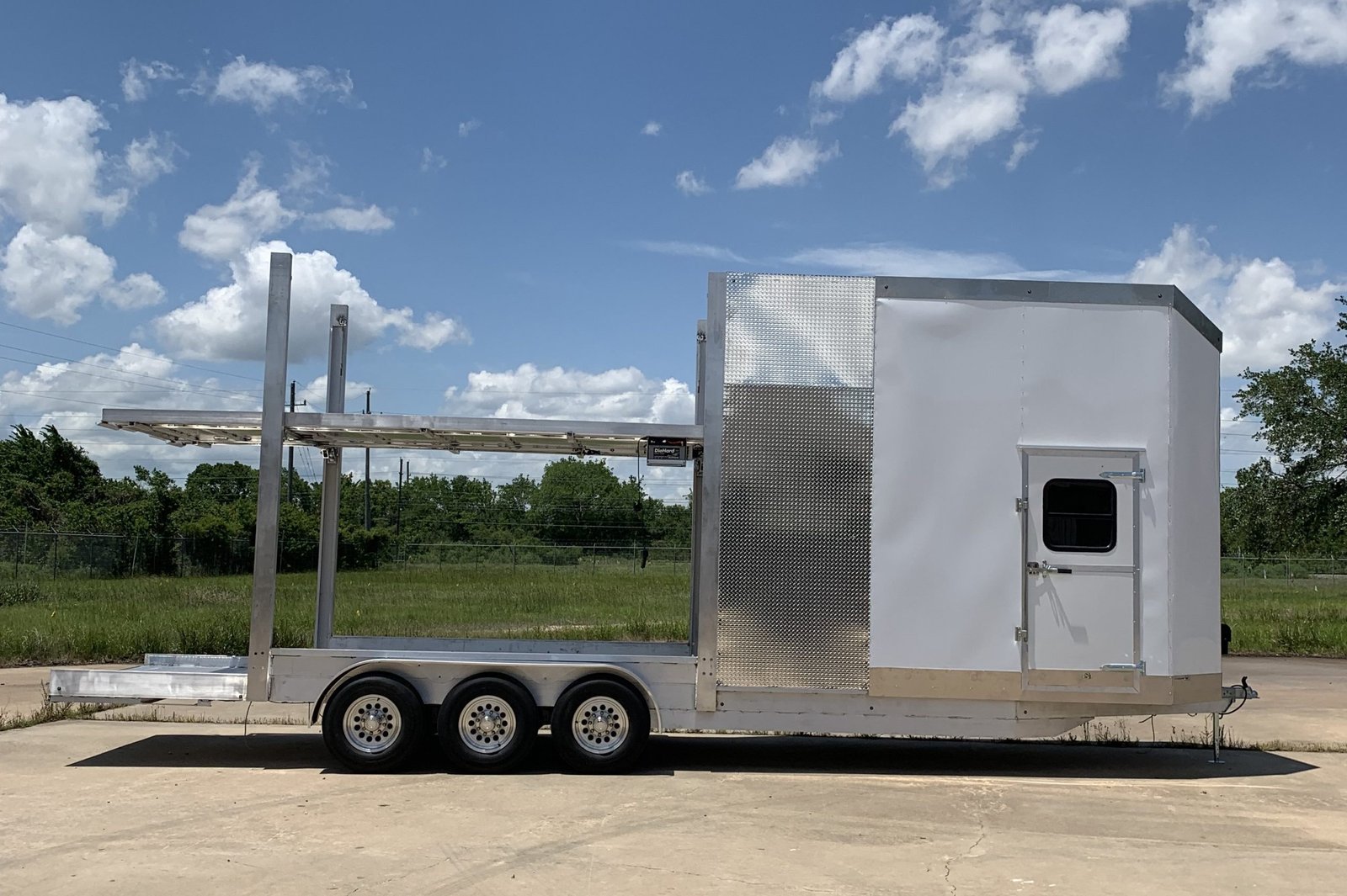 Specialty trailer rear configuration