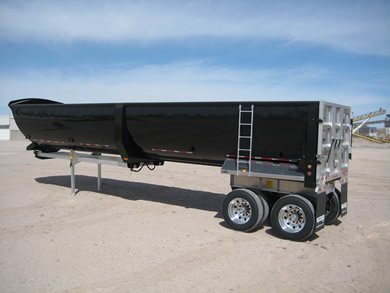 Steel Hardox Half Round Trailer